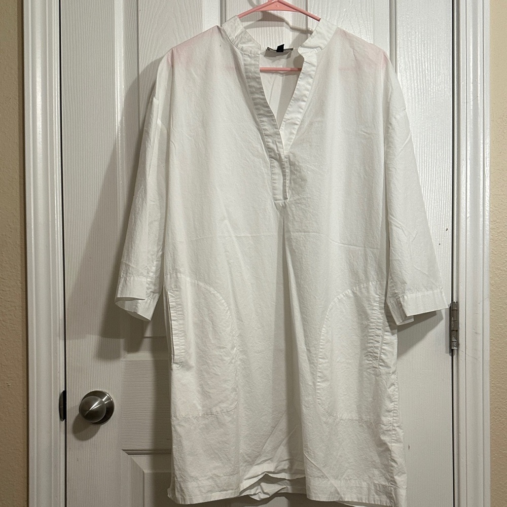 Elegant White Women's Tunic Top